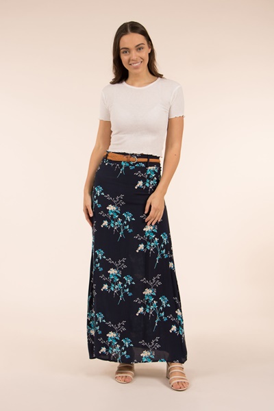 FRL-2621WT-22 IVORY WOOL SKIRT main image 1